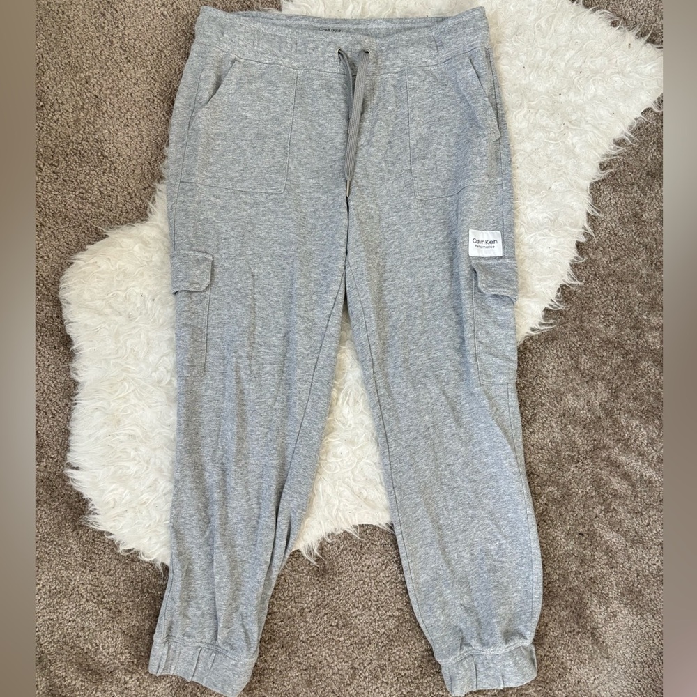 Men’s Calvin Klein Performance Gray Tapered Sweats